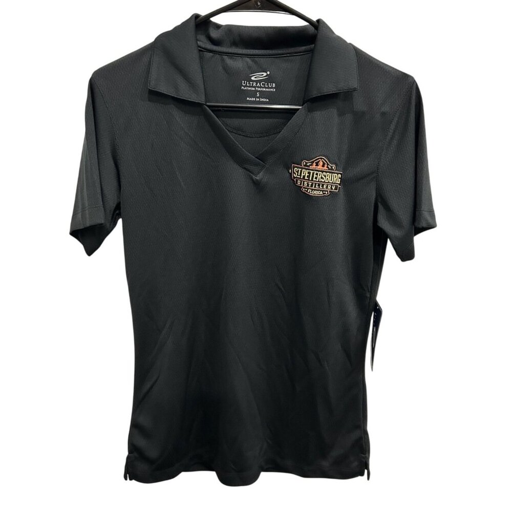 UltraClub NWT Performance Wear  St. Petersburg Distillery Polo Top Sz Small
